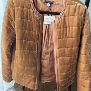 Velvet puffer jacket